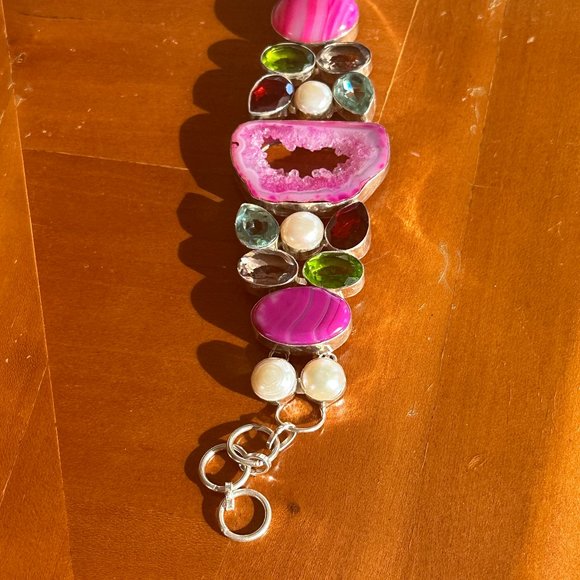 Colorful Link Bracelet #1 - Picture 1 of 4